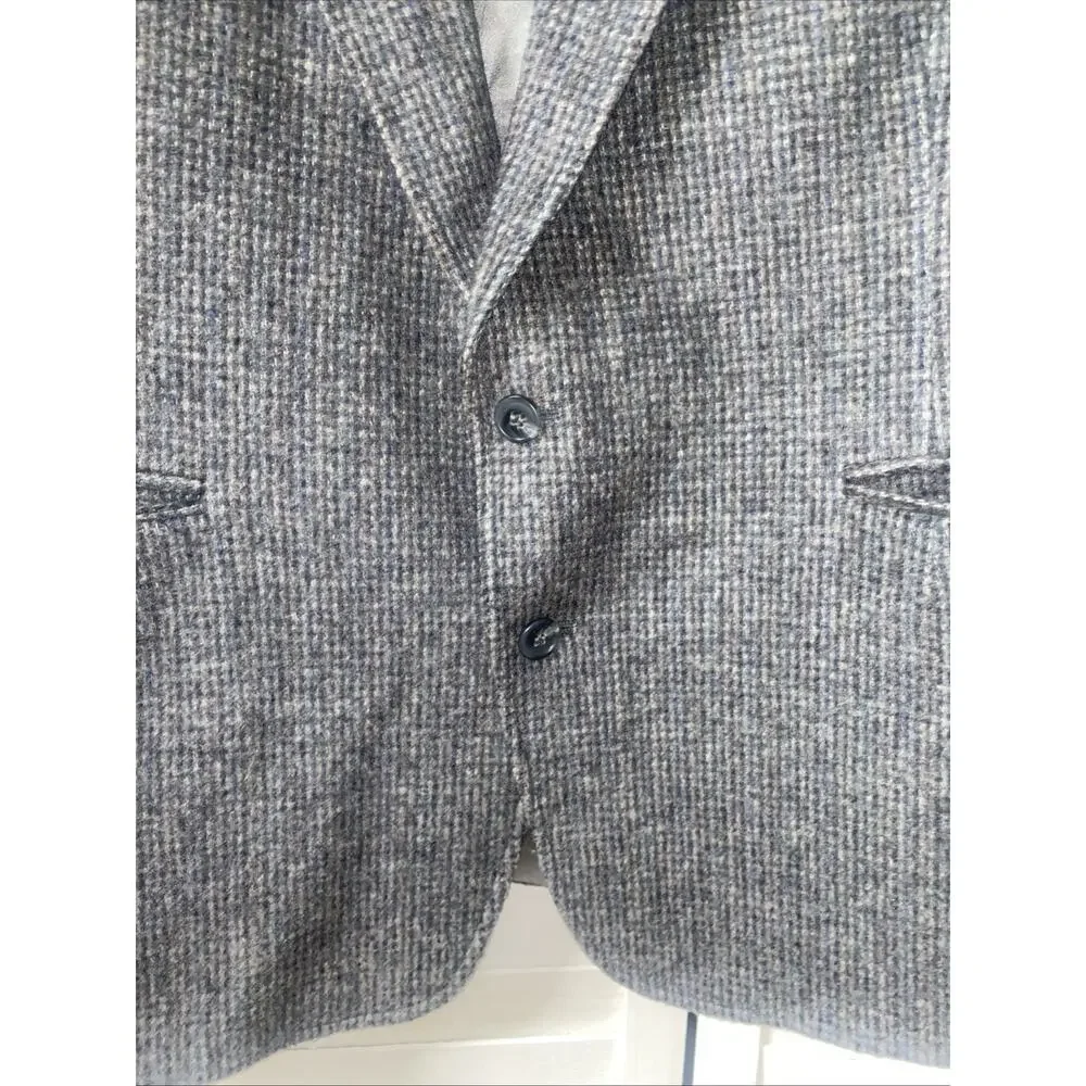 Vintage John D Craigmiles Tweed Blazer 46S 100% Wool Classic Preppy Lined Classy